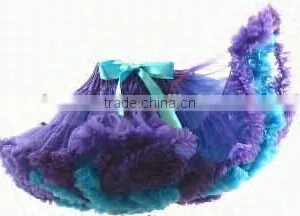 Solid Purple Dot Newborn Baby Girl Pettiskirt Tutu Dress Skirt 3-12M thumbnail-3