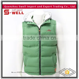 2016 Wholesale Winter Brand 100% Polyester Custom Man Down Vest thumbnail-1