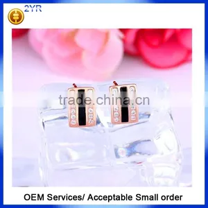 Fashion 925 Sterling Silver 2016 Latest Design Square Earring thumbnail-5