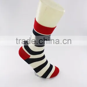 OEM Custom Colorful Combed Cotton Dress Business Men Happy Socks thumbnail-6