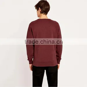 Cheap Brown Pullover Hoodies O-neck Plain Hoodie High Quality Hoodies thumbnail-2