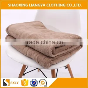 2017 China Throw Lightweight Cozy Plush Microfiber Solid Blanket thumbnail-1
