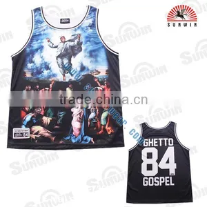 Custom Sublimation Basketball Jersey Pictures thumbnail-2