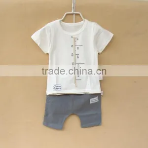 Wholesale Summer Cotton Printing Boys Kids t Shirt With Pants Set thumbnail-1