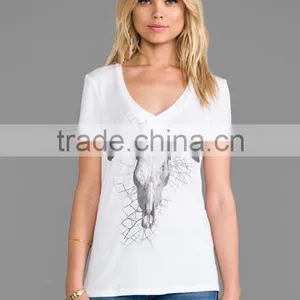Tight Fit V-neck T-shirts thumbnail-1
