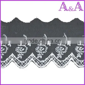 White Organza Lace for Wedding Dress thumbnail-6