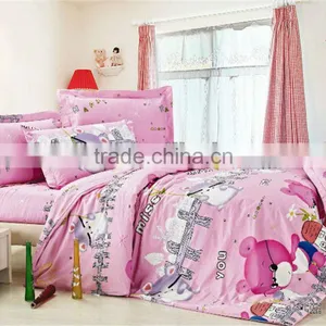 Children's Cartoon Cotton Bedding Set (SDF-2013NCT007-SZXX-PINK) thumbnail-1
