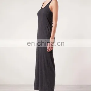 CHEFON Tank Long Black Maxi Dress thumbnail-2