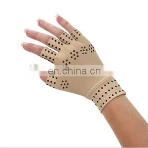 Magnetic Anti-Arthritis Therapy Magic Fingerless Palm Hand Massage Gloves thumbnail-5