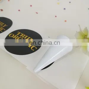 China Manufacture Custom Gold Stamping Sticker Colorful Printed Round Plastic Sticker thumbnail-3