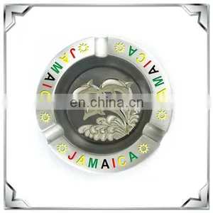 Kingtop Metal Round Decorative Ashtray Jamaica Souvenir thumbnail-1