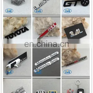 High Quality Engarved Black Letter Silver Metal Sticker Metal Pin Badge With Your Own Design thumbnail-6