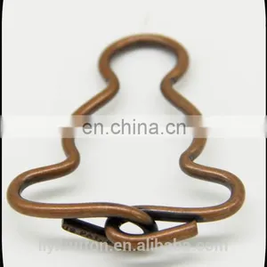 Customized Zinc Alloy Metal Belt Buckle for Decoration, Light Black Nickel Garment Buckle thumbnail-5