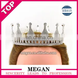 Cheap DMC Rhinestone Beauty Queen Crowns thumbnail-3