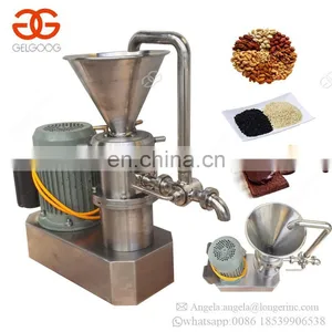 Industrial Groundnut Hazelnut Paste Almond Cashew Nut Tahini Cocoa Bean Grinding Peanut Butter Making Machine India thumbnail-2