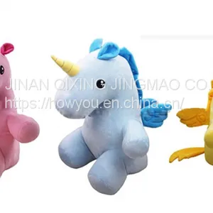 Your Own Logo Can be Added Custom Stuffed Embroidery Unicorn Plush Toy thumbnail-3