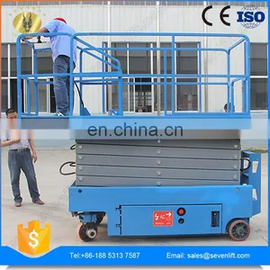 10m Self Propelled Mobile Moveable Hydraulic Scissor Boom Lift for UAE thumbnail-4