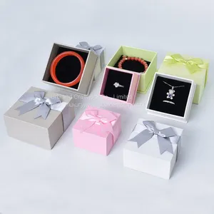 2020 Fashion Design Texture Paper Pendant Box Small Cardboard Pendant Box, Ring Box thumbnail-1