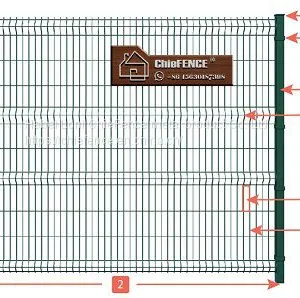 3D Welded Wire Mesh Fence thumbnail-1