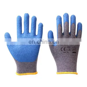 Economic Type Latex Coated Work Diamond Grip Work Glove Cheap Price Factory Supply thumbnail-1