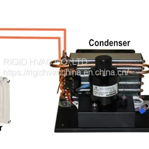 Non Evaporator Small Compact Condensing Unit Use For Red Wine Cabinet thumbnail-2