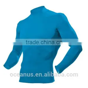 100% Poly Knit Mens L/S Stand Collar T Shirts thumbnail-4