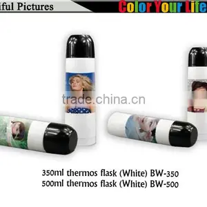 New Coming Blank White Color 500ml Sublimation Printing Thermos Flask thumbnail-5
