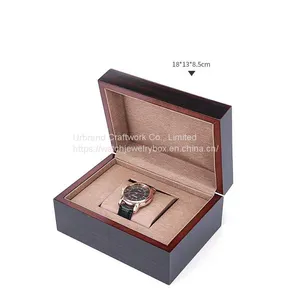 High-grade Wooden Watch Case Mechanical Watch Packing Case Piano Paint Baking Watch Box thumbnail-2