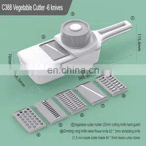 Multifunctional 9 in 1 Household Plastic Vegetable Chopper Cutter thumbnail-5