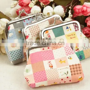 New Fabric Cloth Clip Clasp Coin Purse thumbnail-1
