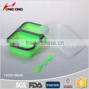 Silicone+PP The Large Capacity Plastic Students Lunch Box With Spoon Supplier's Choice thumbnail-3