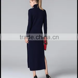 Sexy Split Package Hip Party Knit Sweater Dress for Women thumbnail-4
