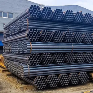 Factory Price Black Welded Steel Pipe Round Tubes Cold Bending 6-12m thumbnail-4