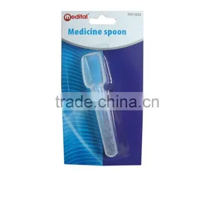 Food Grade 2 TSP Transparent Plastic PS Medicine Measure Spoon thumbnail-1