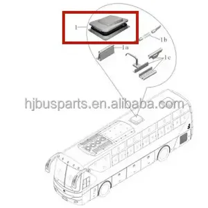 Bus Parts & Accessories 5703-00652 Original Bus Parts Bus Skyroof Against the Wind Sky Light Windows thumbnail-6