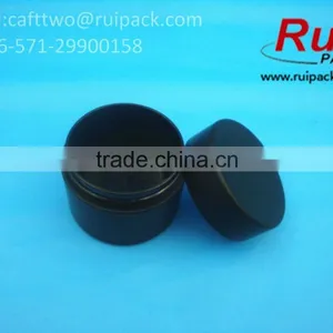 50g Matte Black Single Layer Cream Container, 50ml Round Frosted Black One Layer Cream Jar thumbnail-4