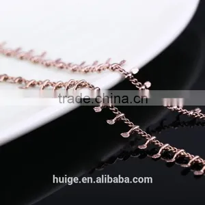 2015 China Gold Jewellery Long Fashion Chain & Coffee Gold Plated Link Chain thumbnail-3