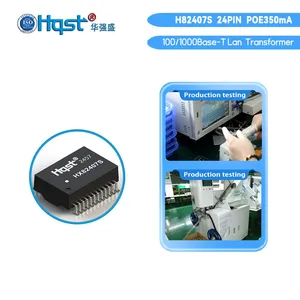 GX82405SP 10G Industrial POE Ethernet Transformer Module 24Pin LAN Pulse Isolation Filter for Network Card PCB thumbnail-5