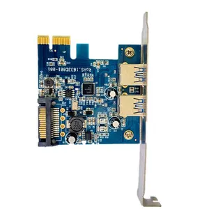 2 Ports PCI-E to USB Type a Expansion Card 5Gbps Converter Adapter Card thumbnail-1
