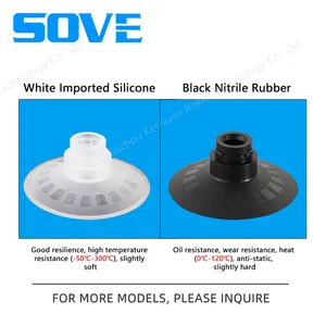 ZP-10~50US/N Series Silicone/Rubber Vacuum Cup SMC Brand Perfect Alternative Product Single-layer Flat Lip for Universal Workpiece Industrial Suction thumbnail-4