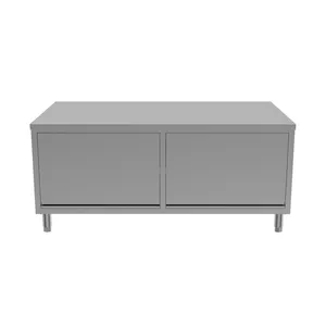 Stainless Steel Working Cabinet With Front Sliding Door thumbnail-3