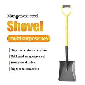 Heavy Duty Shovel Ergonomic Shovel Fiberglass Shovel With Hardened Steel Head for Digging Landscaping and Garden Work thumbnail-3