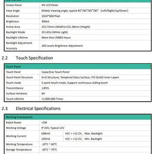 10.1″ Open Frame Android Panel PC A133P – Embedded Industrial Platform thumbnail-4