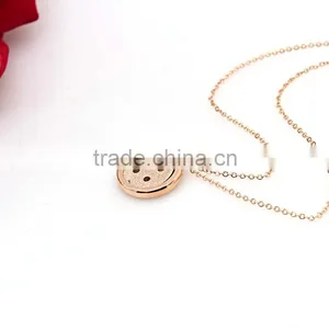Latest Design Rose Gold Stainless Steel Accessories for Women Necklaces thumbnail-2