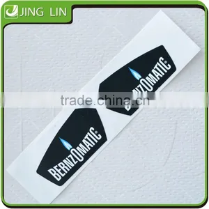 Matt Black Die Cut Chrome Label thumbnail-2