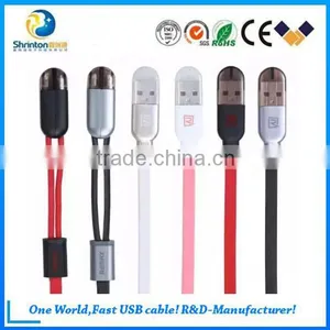 Remax 2.1A QC USB Charging Cable for -phone and Micro at Same Time /USB Cable thumbnail-4