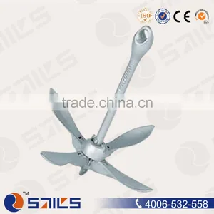 5LB Marine Hardware Hot Dip Galvanized Cast Grapnel Folding Anchor Quality Choice thumbnail-1