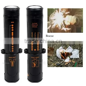 10 in 1 Tool Camping Hiking Emergency Kit Flint Compass LED Flashlight thumbnail-1