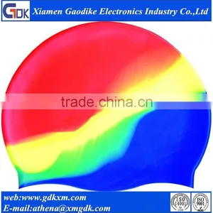 Eco-friendly Silicone Swimming Caps/colorful Swimming Hats for Adult/kids thumbnail-1