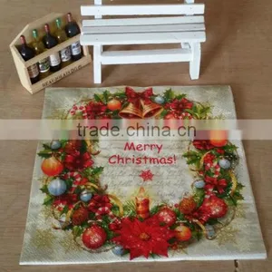 Virgin Wood Pulp High Quality Christmas Printed Napkins thumbnail-6